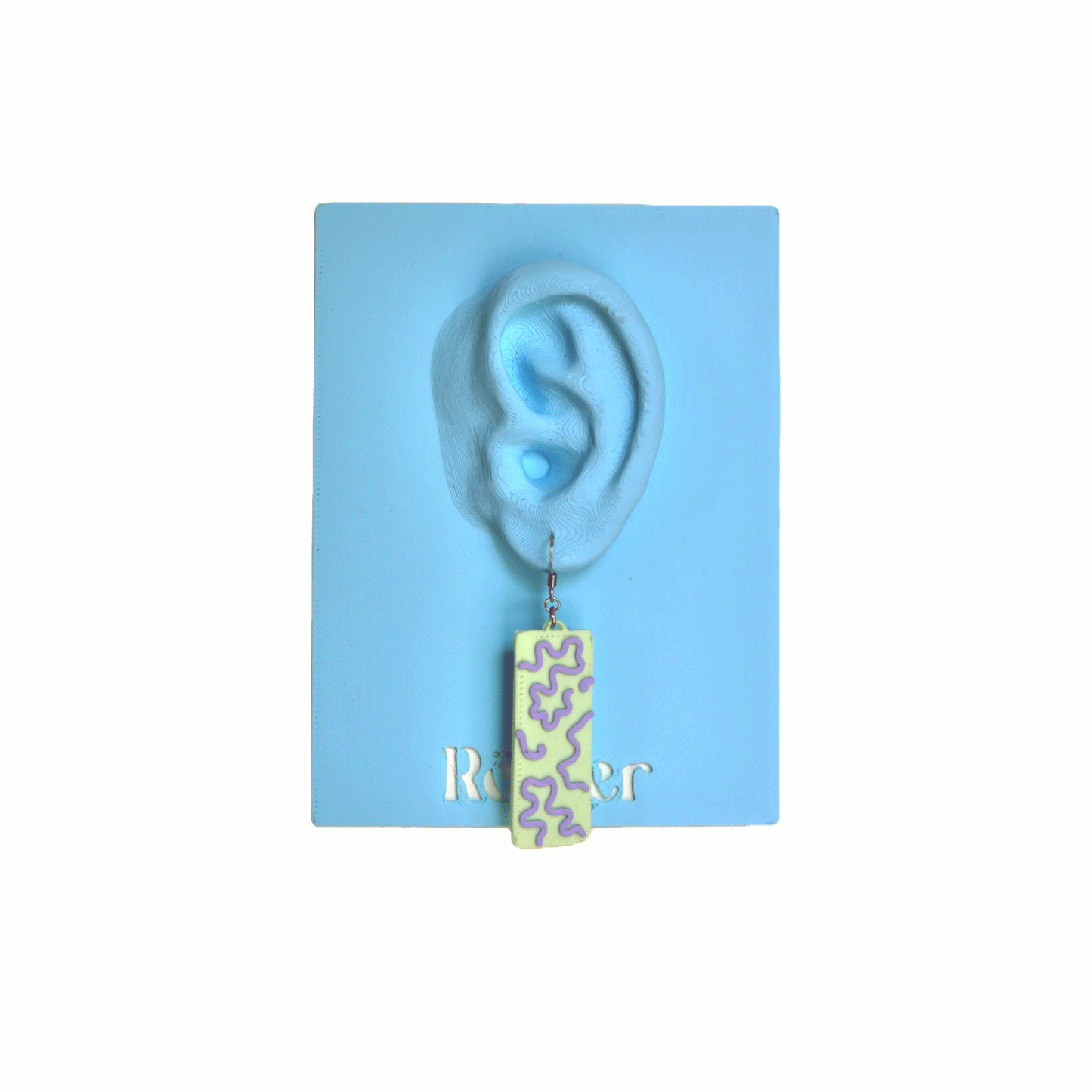 Squared Corals Earring