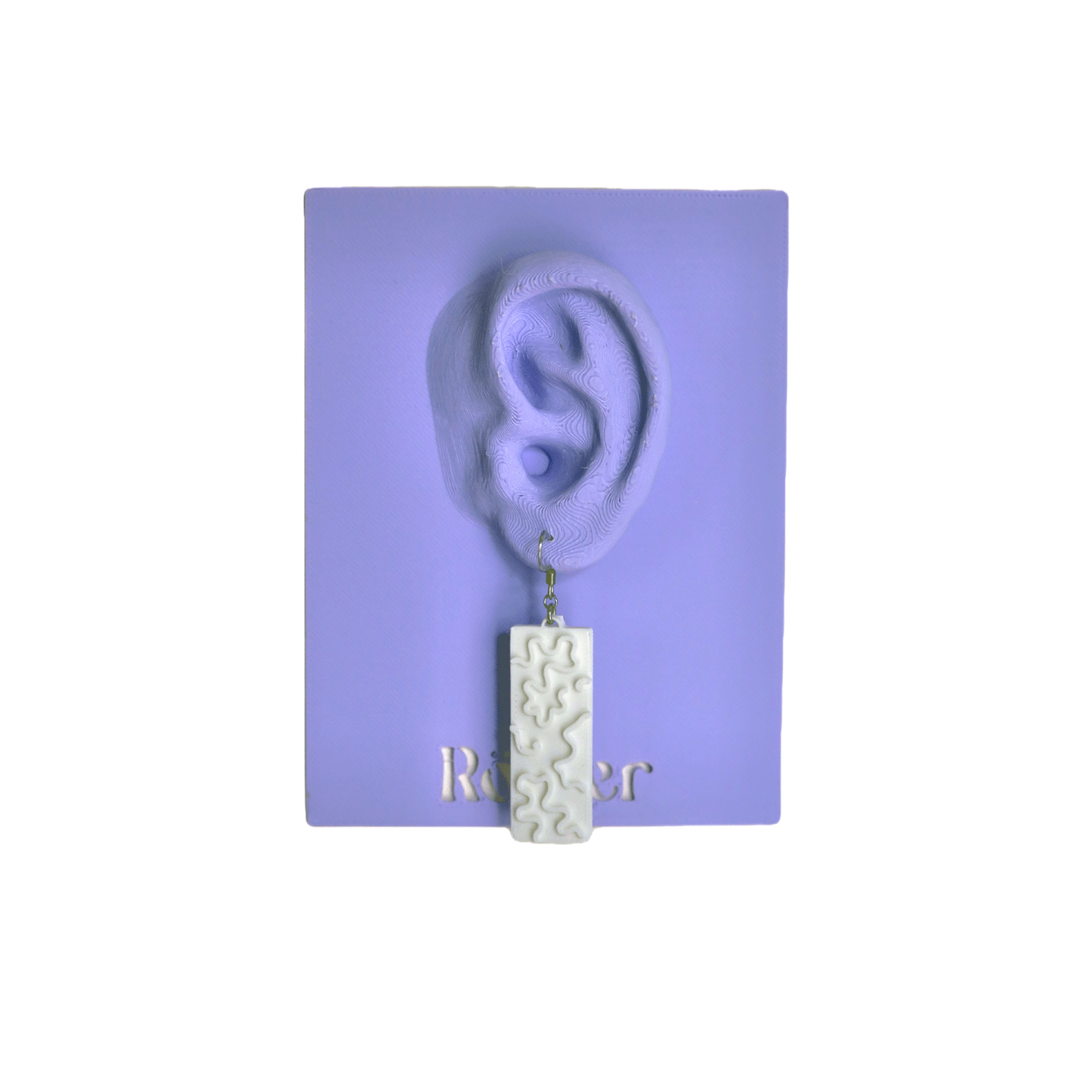 Squared Corals Earring
