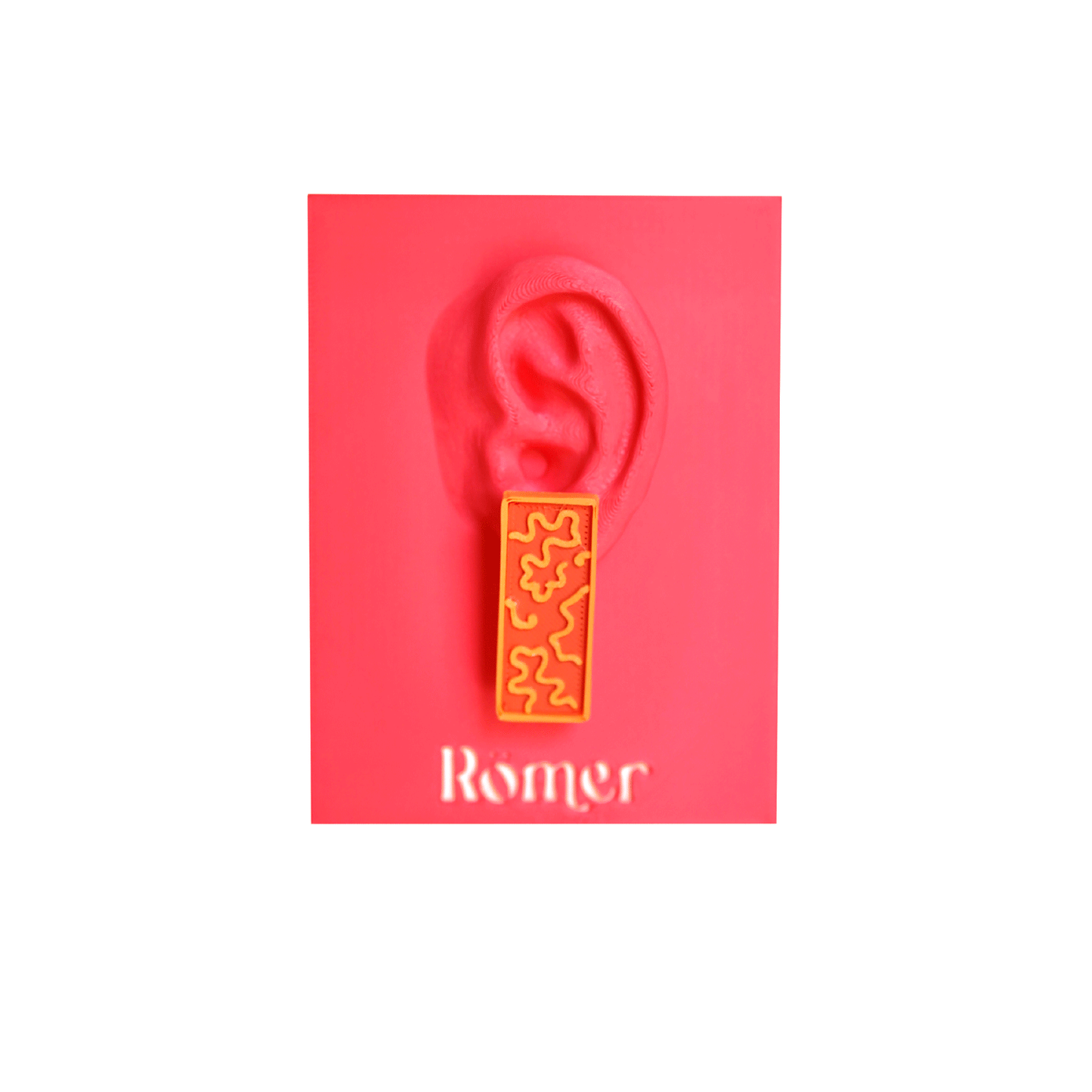 Squared Corals Earring