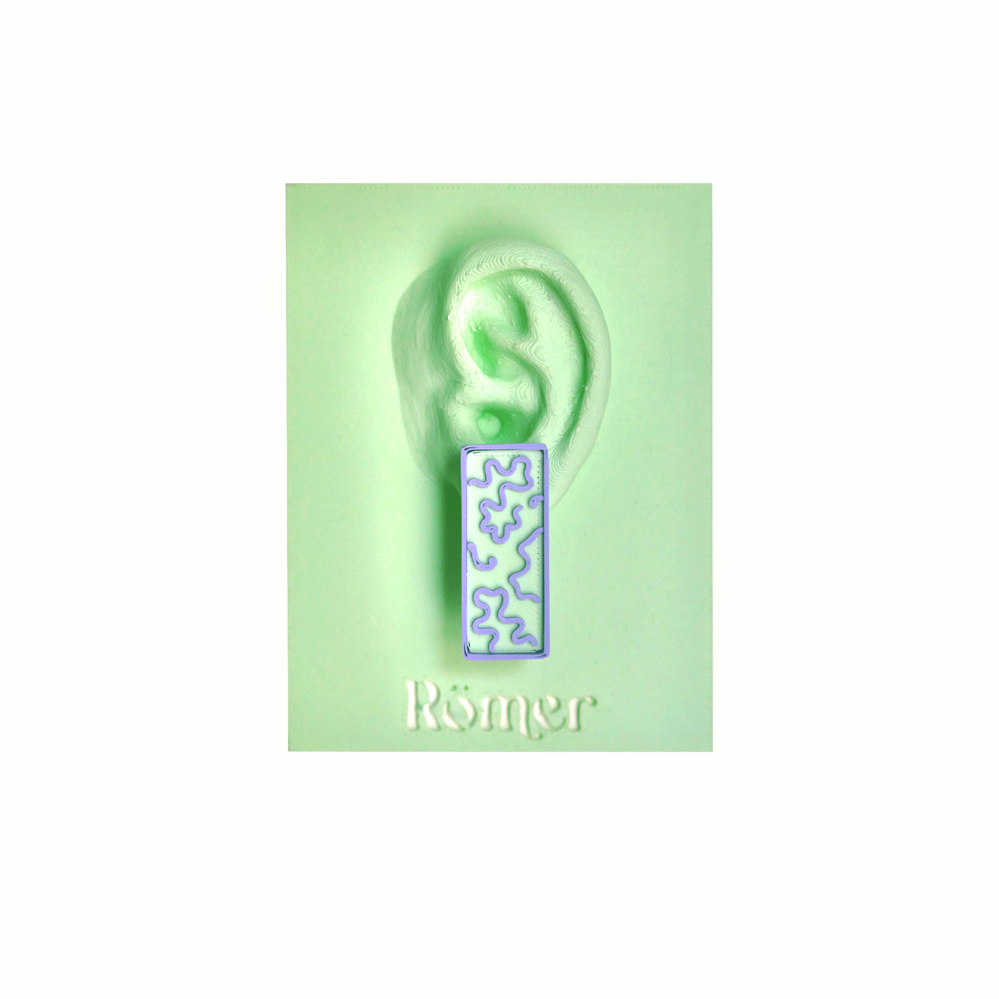 Squared Corals Earring