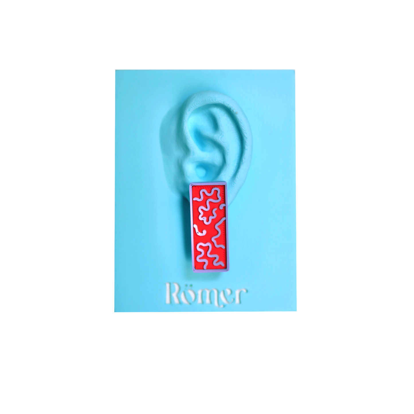 Squared Corals Earring